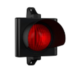 200mm-1 Led-R 1 LED ROOD-200mm