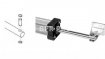 MOT-BH-240-BAC-FAAC BH-240 BAC hydraulische draaipoortmotor, dubbel blokkerend, ombouw FAAC 422