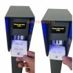 Parking-Scanner QR code QR-uitrijzuil met scanner voor parkeerbeheer, aluminium zuil met regendak