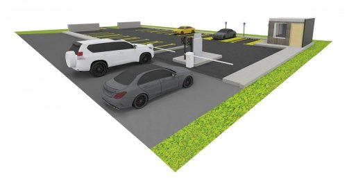 Verkeerslicht controle unit Telsysteem voor parkeerterrein: controle-unit voor verkeerslichten, parking vol